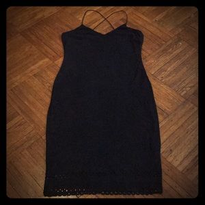 Faux Suede Dress
